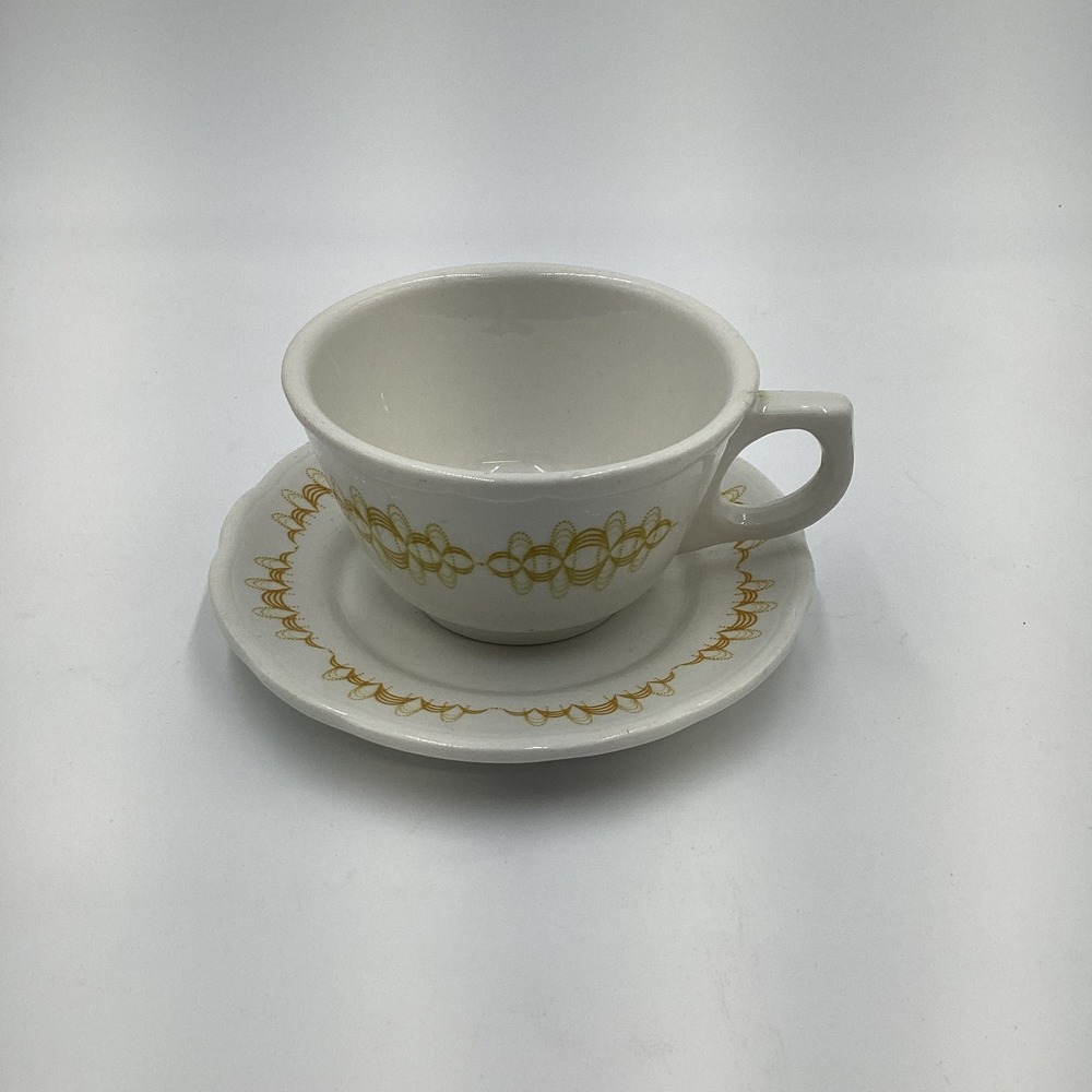 Vintage 1960s Buffalo China Buena Vista Hotel Cup/Saucer –‎ Historic Collectible